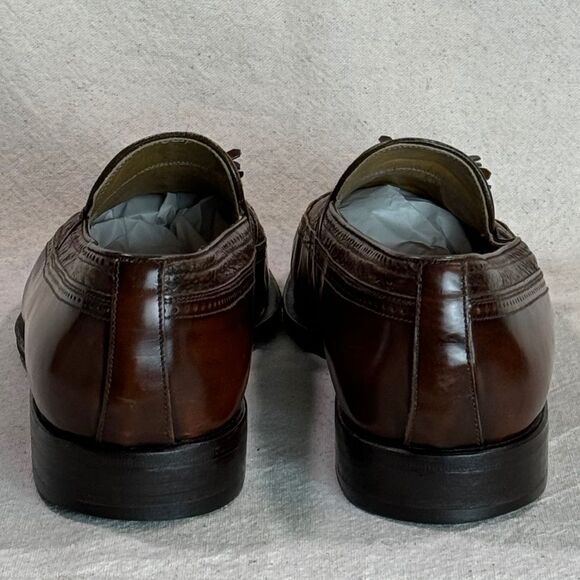 Domani By Johnston & Murphy Wing Tip Tassel Loafers Mens Size 11.5M - Picture 10 of 16